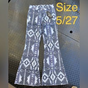 Aztec Bell Bottom Jeans